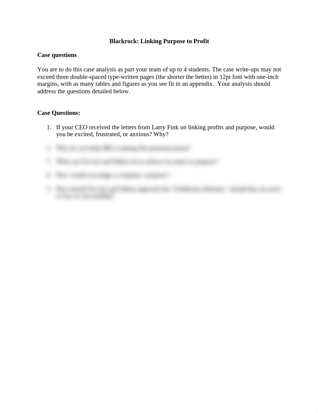 HBS BlackRock Linking Purpose to Profit Case Questions.pdf_dzpjjcl0iv9_page1