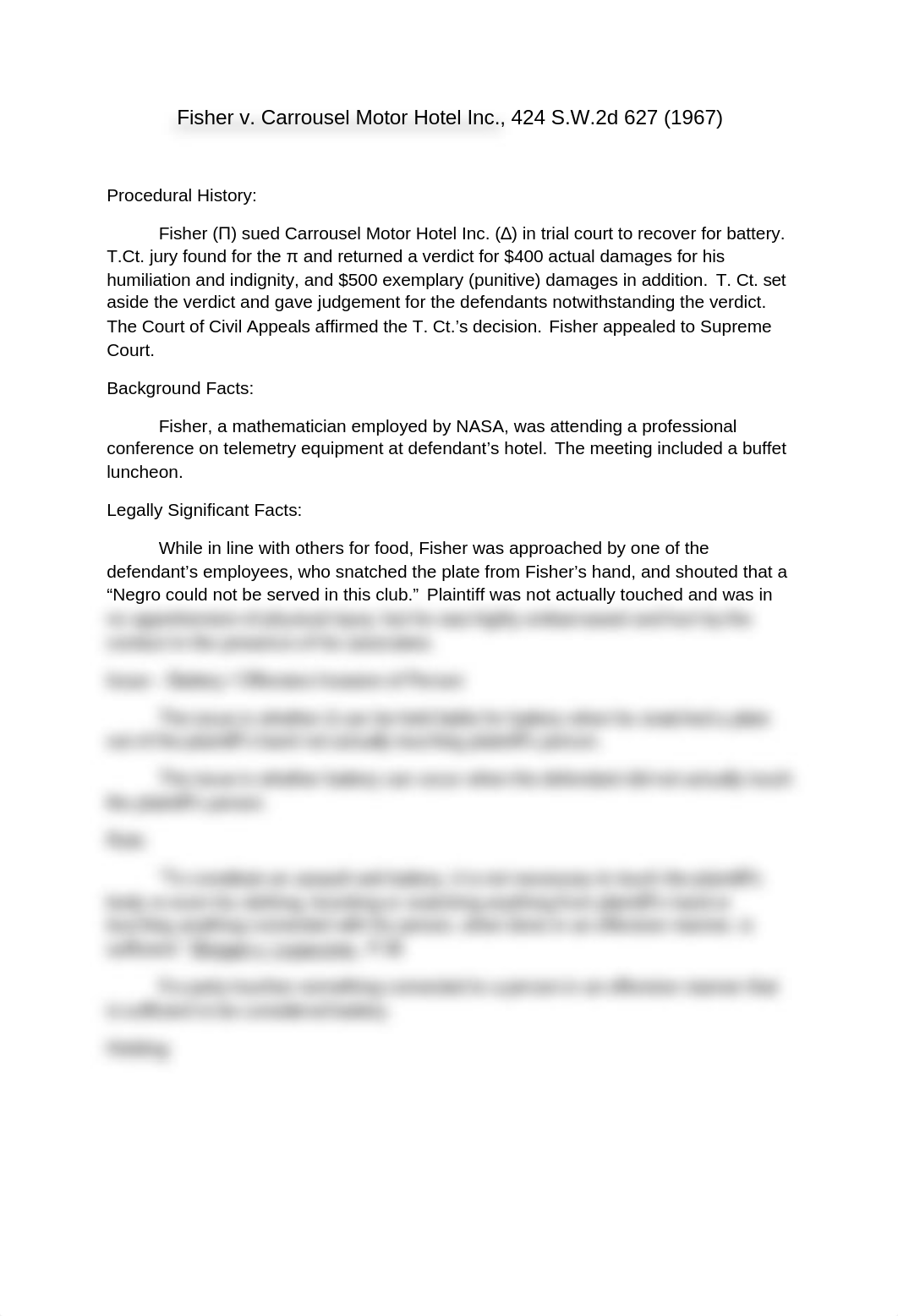 Fisher v. Carrousel Motor Hotel, Inc._dzpmwn3omyy_page1