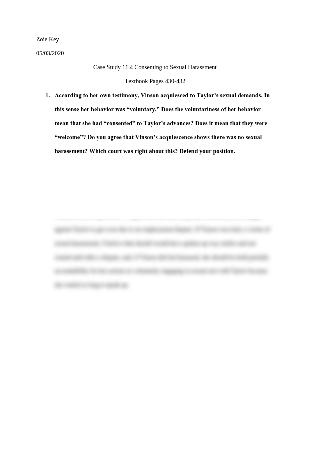 Case Study 11.4 - Consenting to Sexual Harassment.pdf_dzpnsvjfg9l_page1