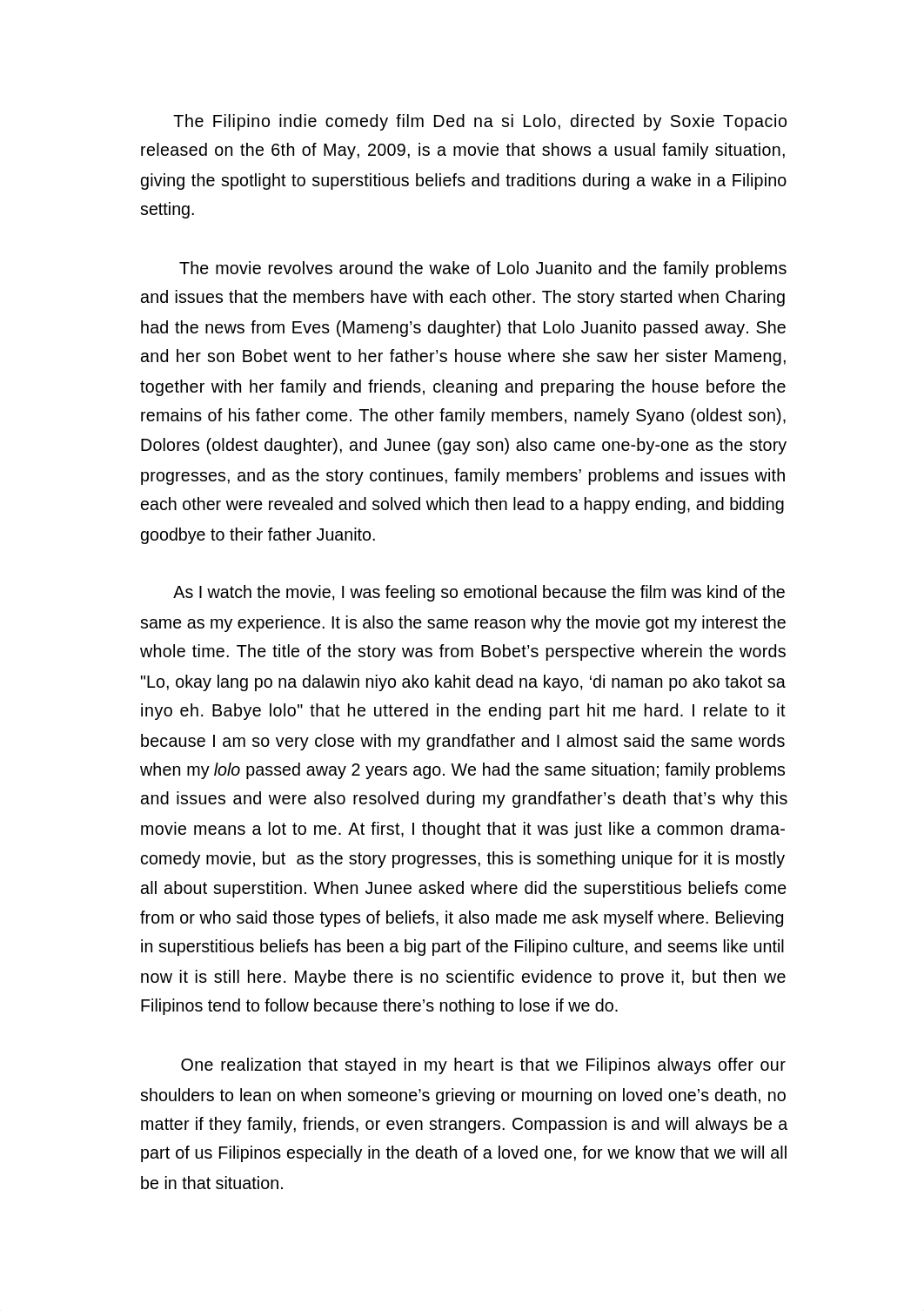 Reaction Paper - Ded na si Lolo (Jeramel Sierra).docx_dzq1kyxydi7_page1