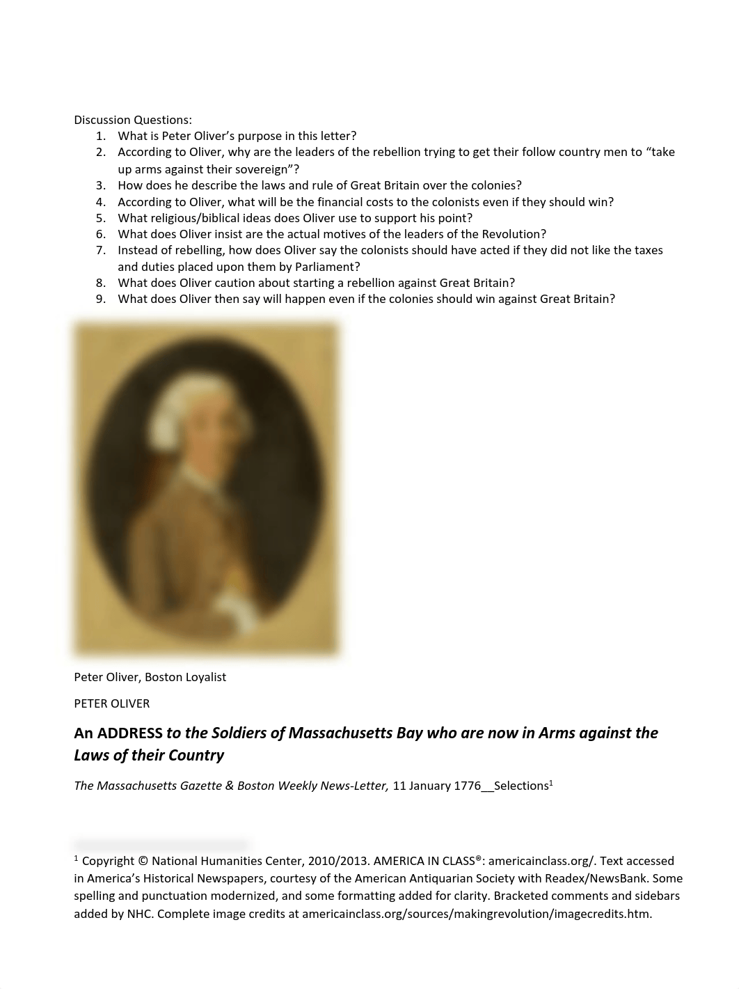 Lecture 4 Discussion Reading and Questions - Peter Oliver Letter.pdf_dzqarhihevt_page1