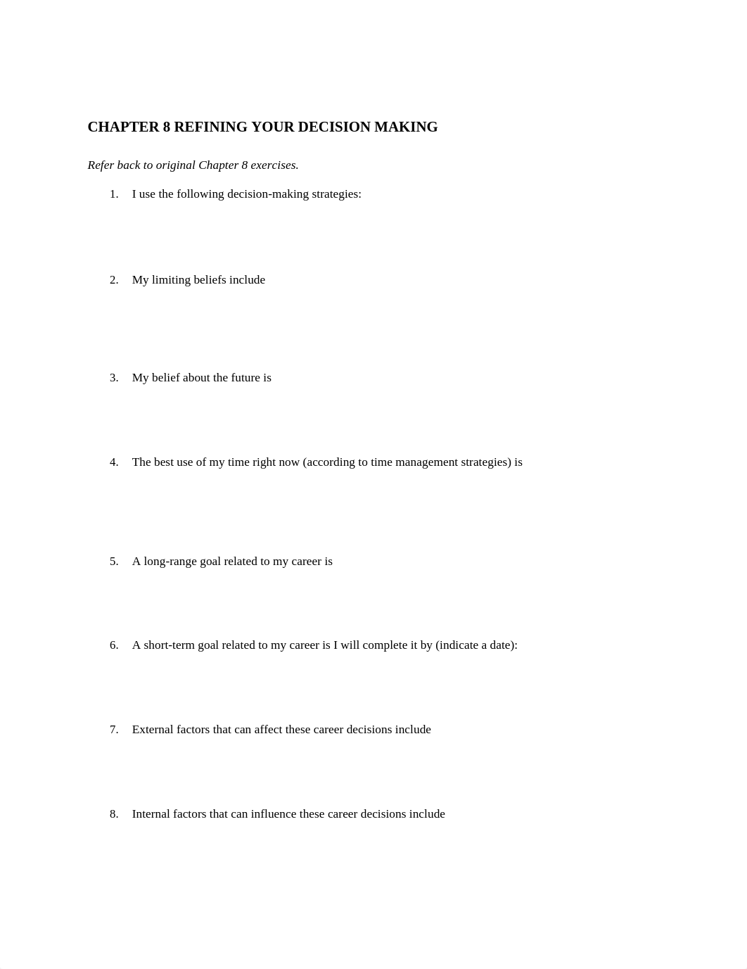 Kami Export - Exercise summary CHAPTER 8 REFINING YOUR DECISION MAKING (1).pdf_dzqw8sn7xz0_page1