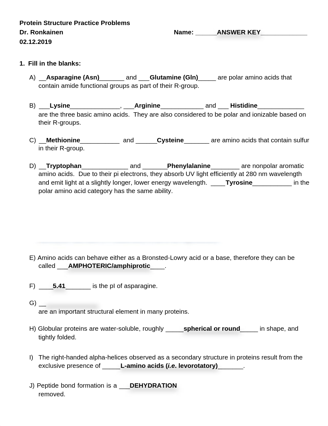 Protein Structure Review Problems Answer Key.pdf_dzrgfrjf8w6_page1