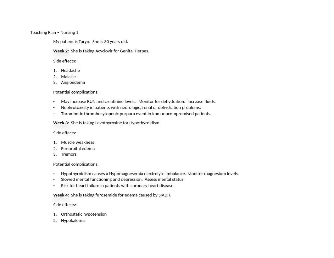 Week 7 Nursing 1 Teaching Plan .docx_dzrysxfbkzb_page1