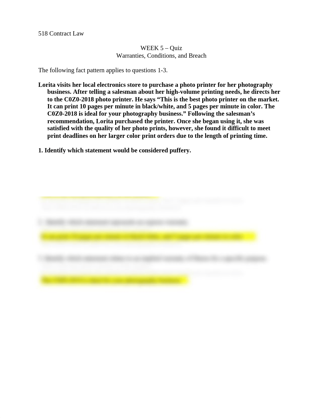 3. QUIZ - WK 5 - Warranties, Conditions, Breach.docx_dzs4q86h138_page1