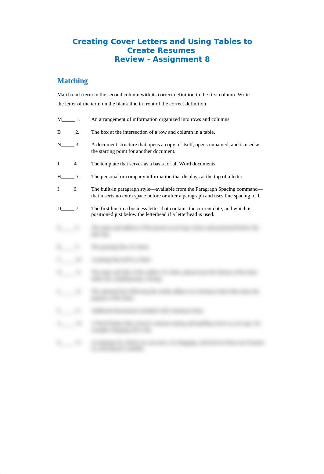 Creating Cover Letters and Using Tables to Create Resumes Review - A8.docx_dzsi2v0zrzk_page1