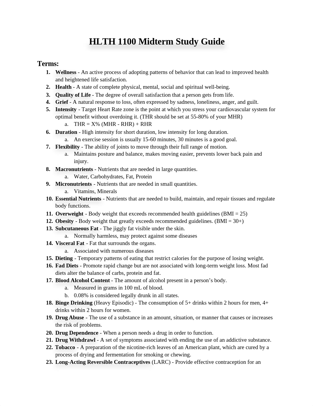 HLTH 1100 Midterm Study Guide.docx_dzsltsm8hke_page1