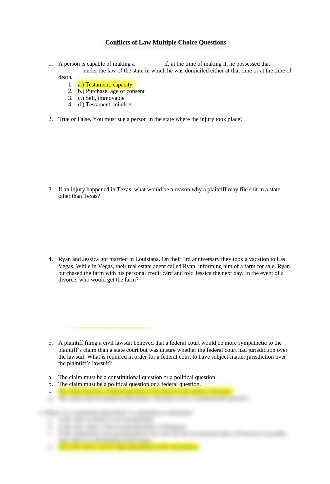 Conflicts of Law Multiple Choice Questions.docx_dzsmhdlxewz_page1