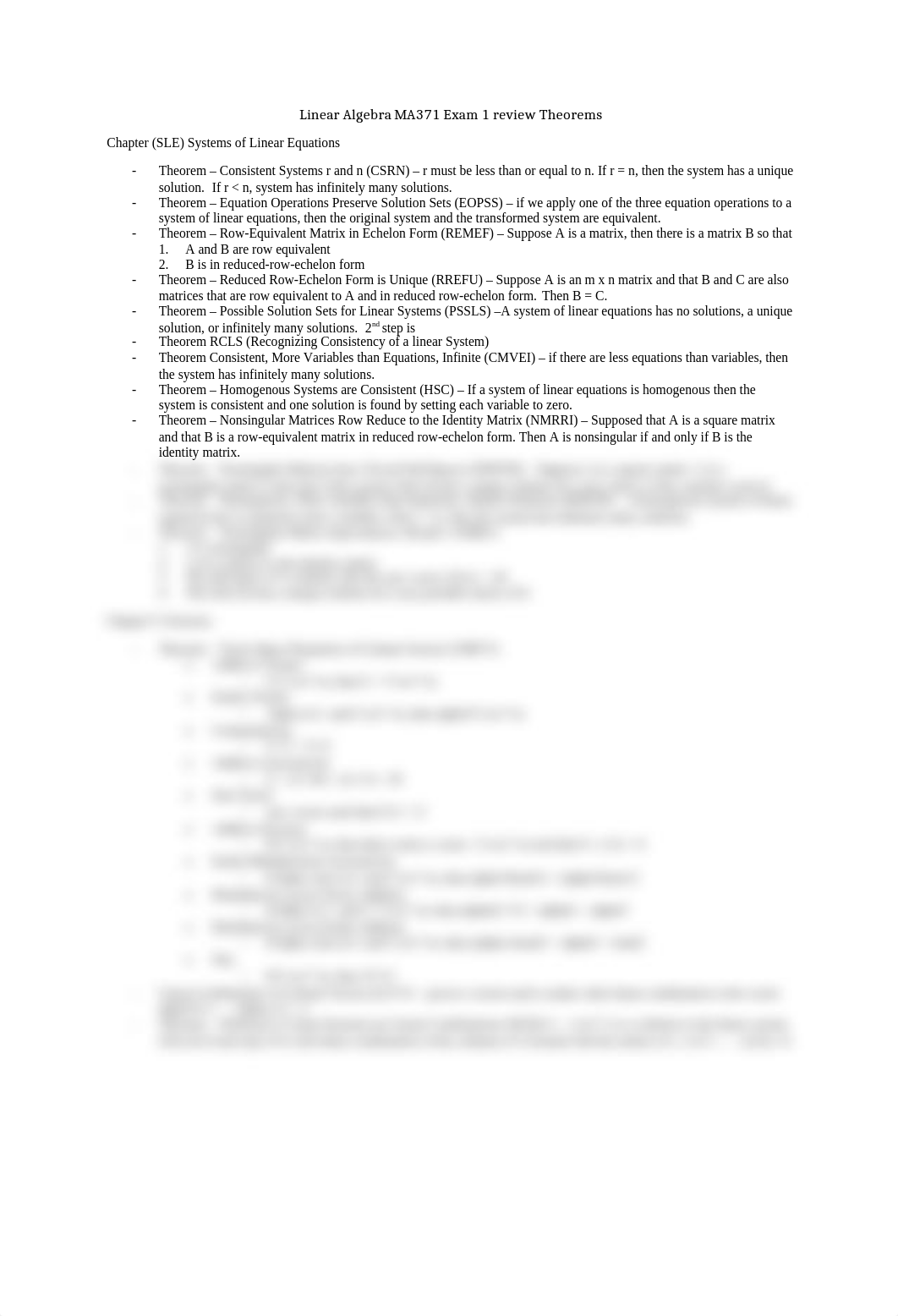 Linear Algebra MA371 Exam 1 review Theorems.docx_dzstau1eijn_page1
