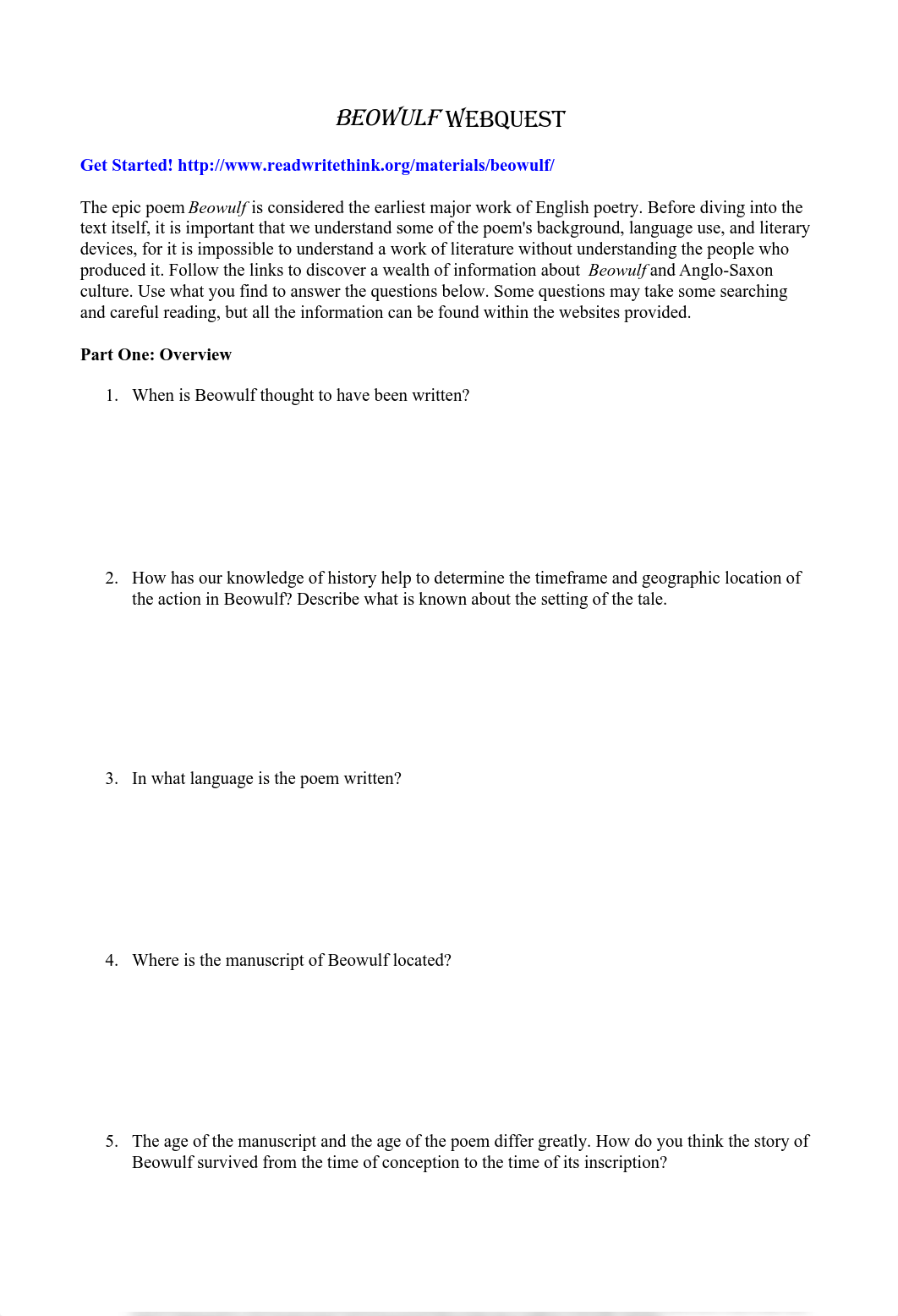 Beowulf Webquest Worksheet.pdf_dzstf9j76k7_page1