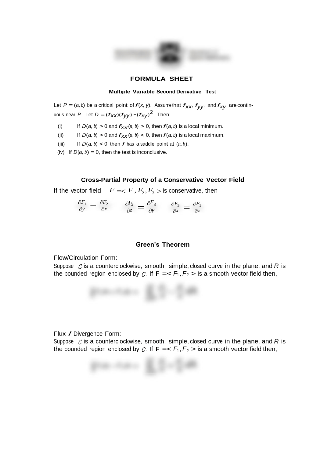 Multivariable Calculus Formula Sheet_dzt0x70zmn1_page1