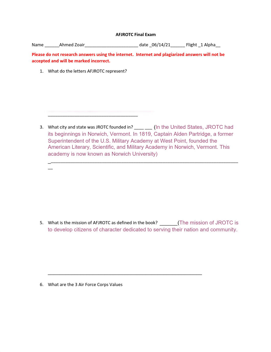 AFJROTC Final Exam for Final Exam.docx.pdf_dzt7vq0b85j_page1