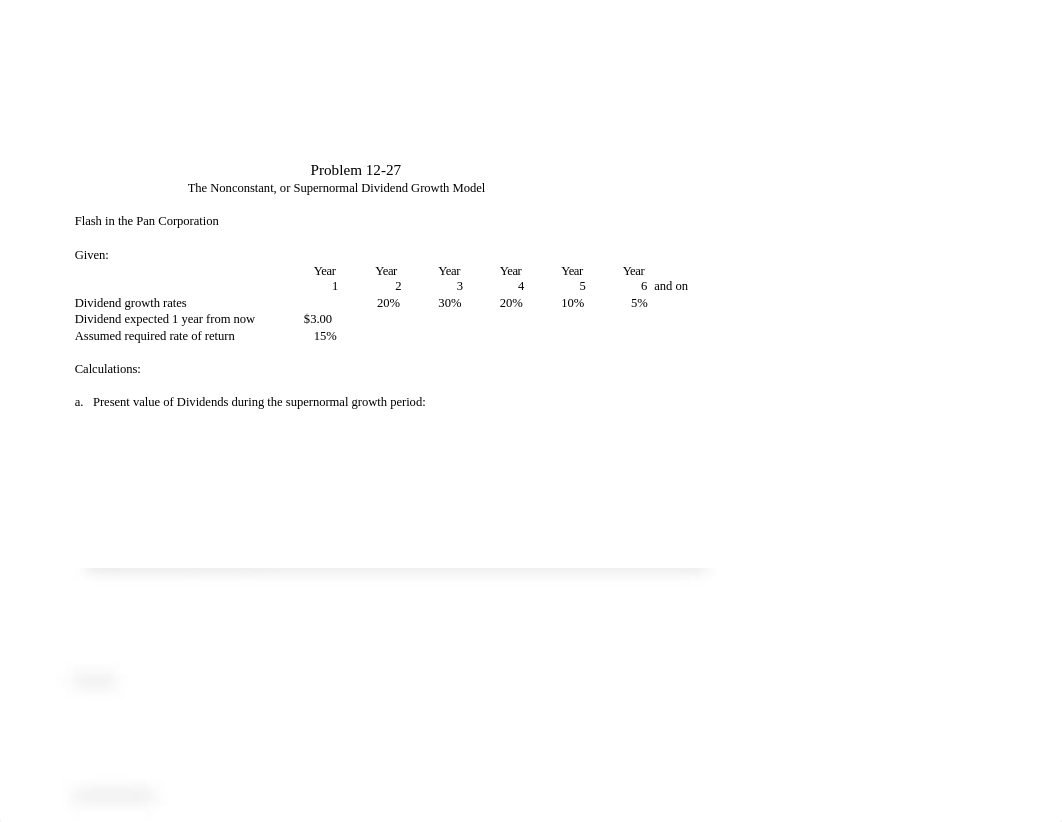 The Nonconstant, or Supernormal Dividend Growth Model BA 313 Corr.xls_dztf4bg6ssh_page1