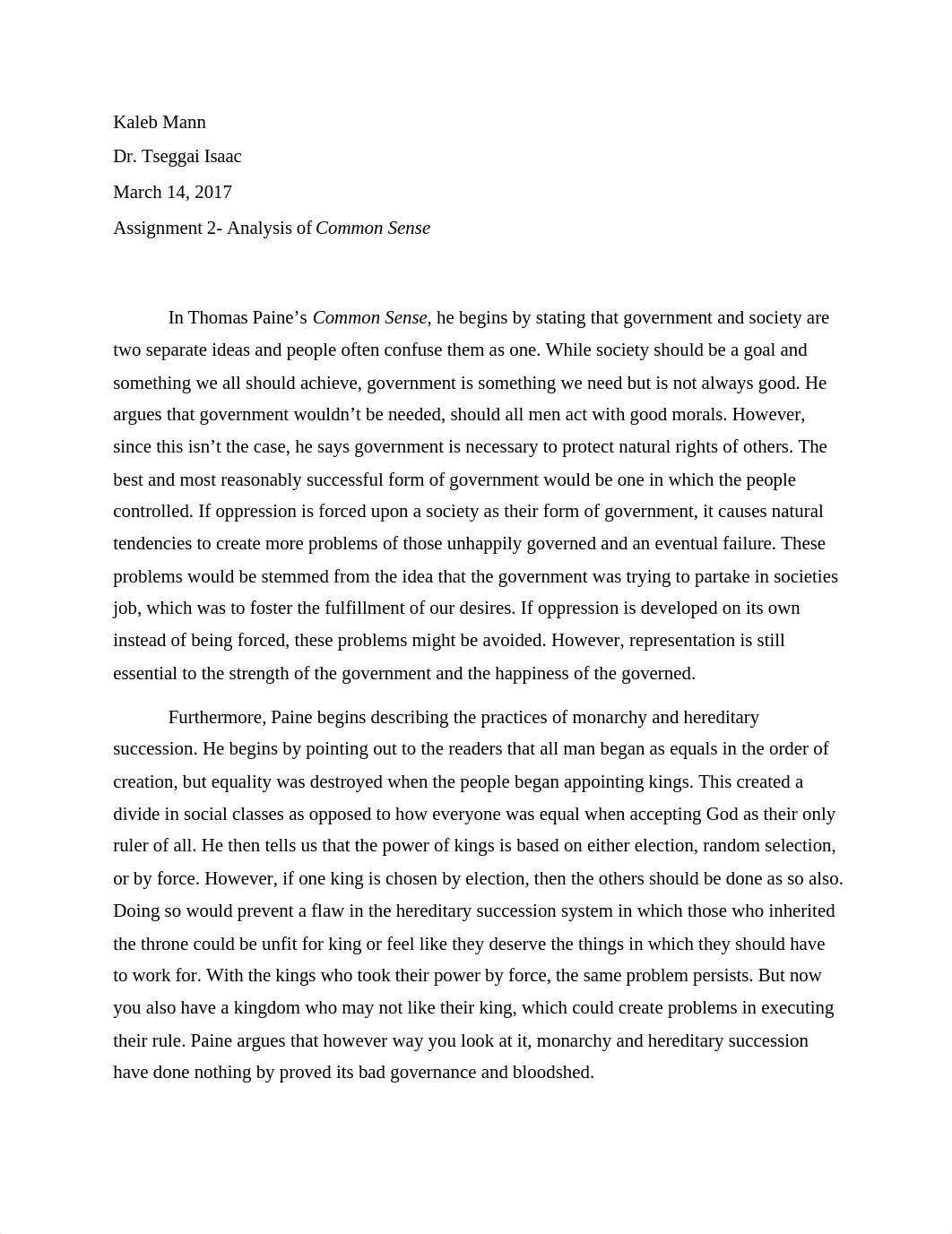 Written Assignment 2- Analysis on Common Sense_dztg5xuy52n_page1