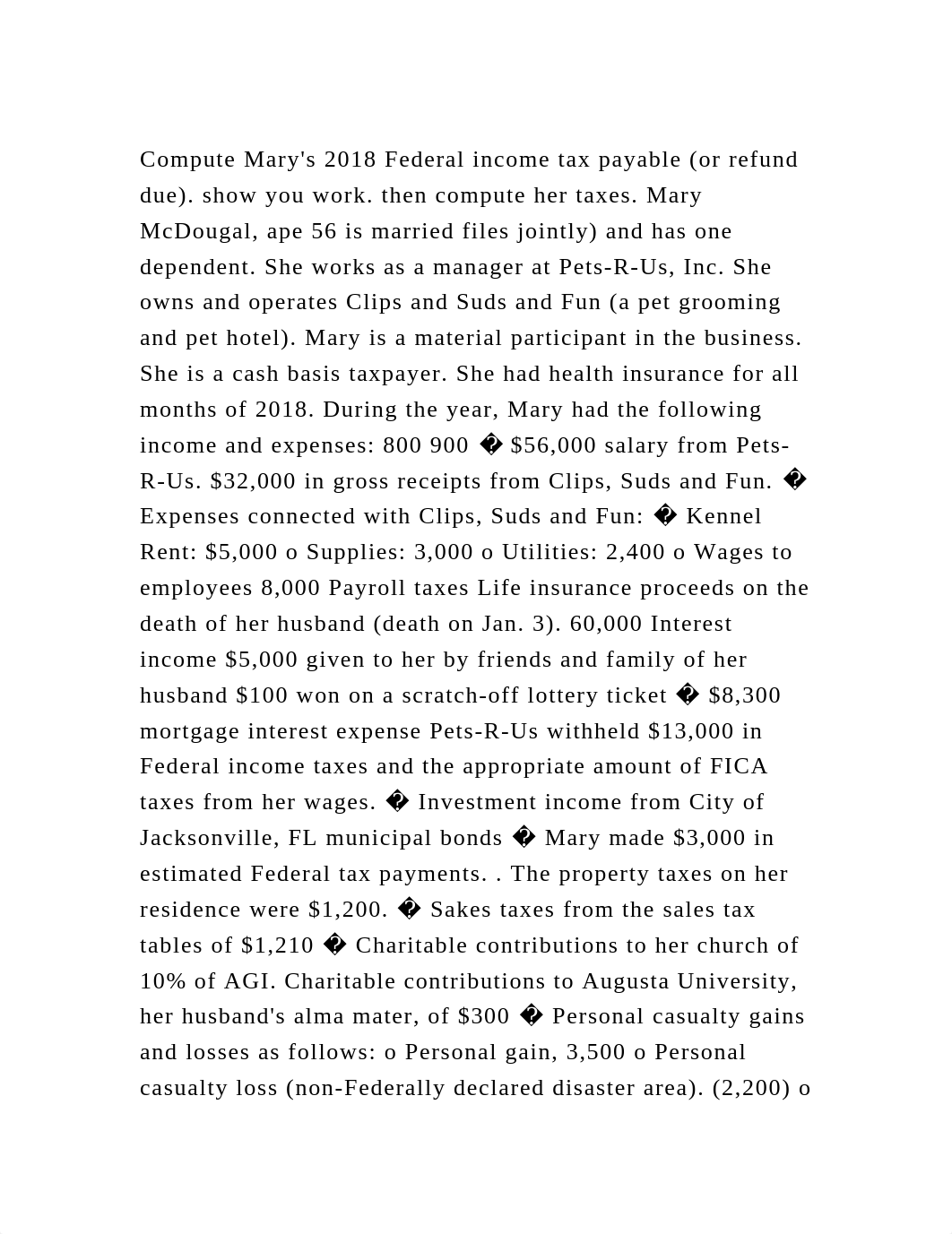 Compute Marys 2018 Federal income tax payable (or refund due). show.docx_dztkl0esole_page2