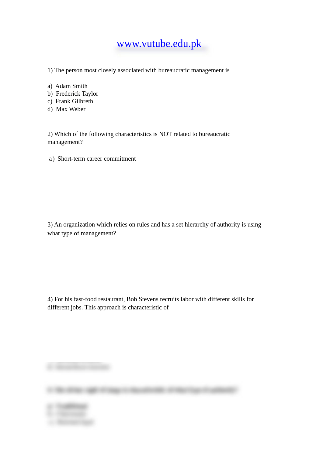 Princilpes of Management - MGT503 Spring 2007 Quiz 01 Solution_dztpftntwk9_page1