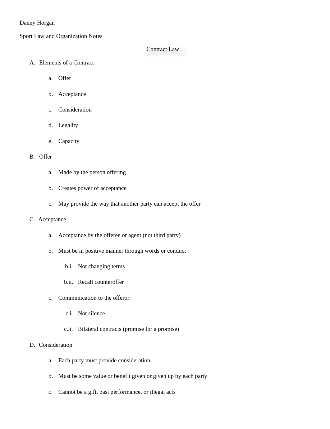 Sport Law and Organization Contract Law Notes_dzu028n7w5d_page1