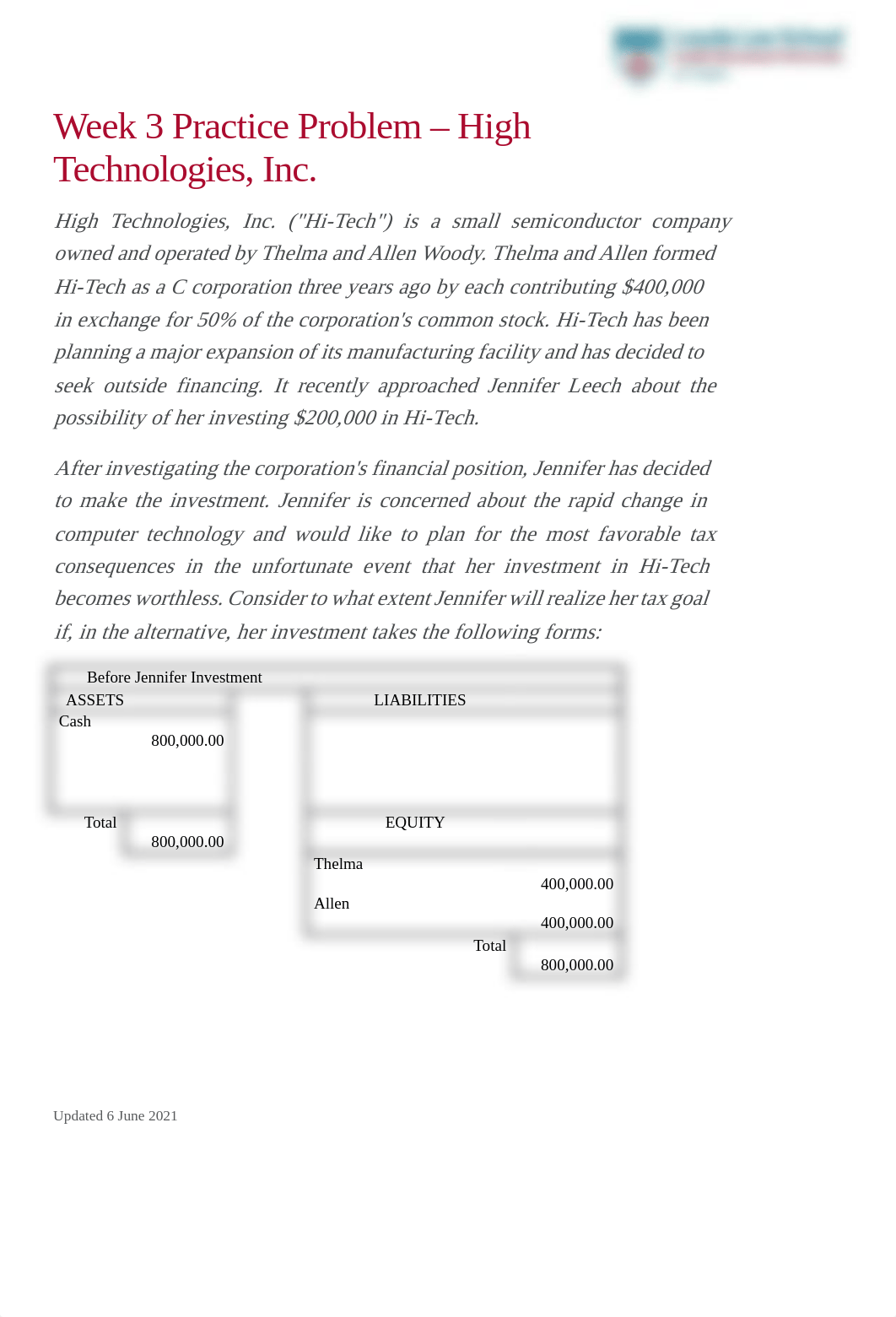 Week 3 Assignment - High Technologies, Inc.pdf_dzu3jwhhkw8_page1