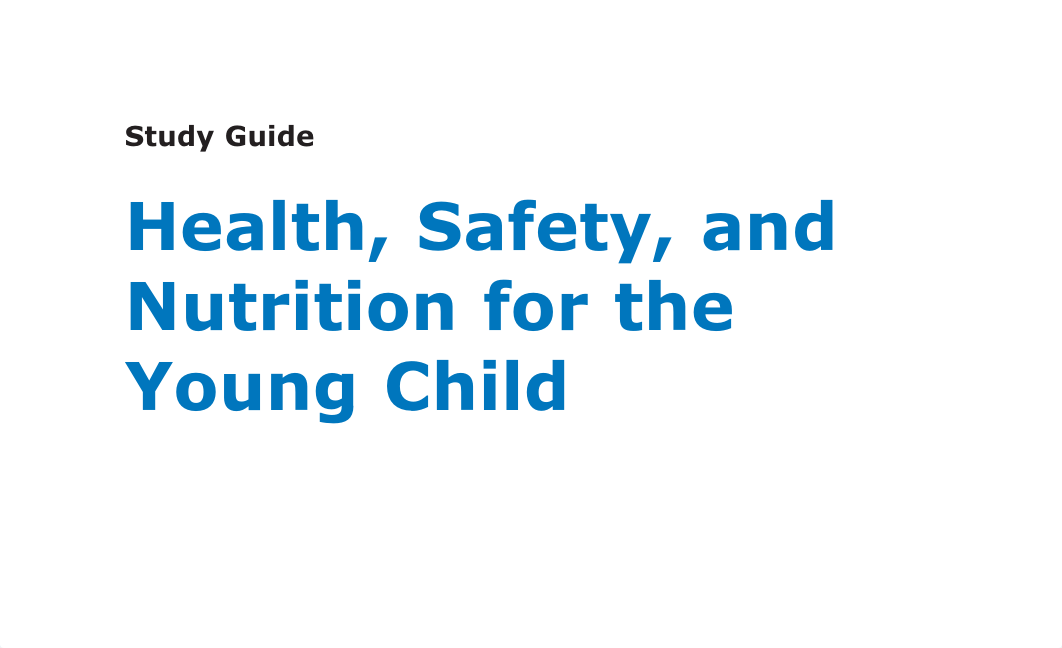 Health, Safety, and Nutrition for the Young Child_dzuas2y40e4_page1