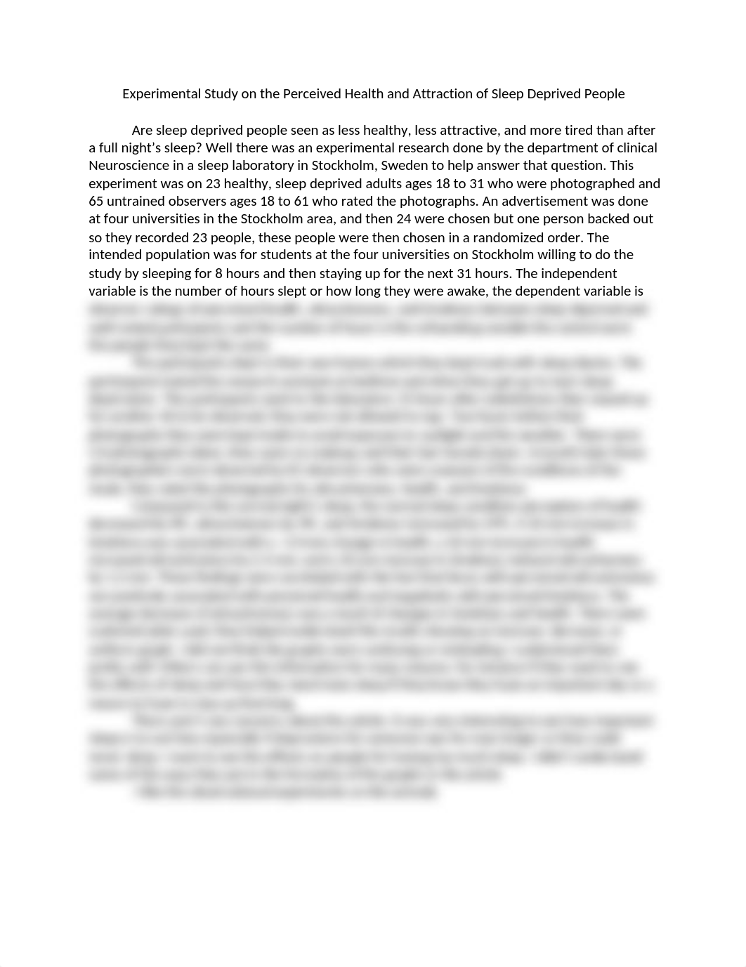 Experimental Study on the Perceived Health and Attraction of Sleep Deprived People.docx_dzubbfoqcf1_page1