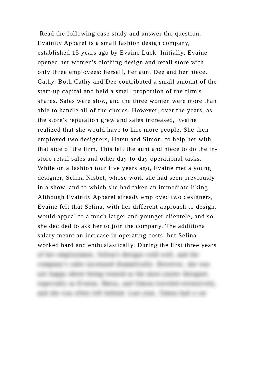 Read the following case study and answer the question. Evainity Appar.docx_dzunof401jg_page2