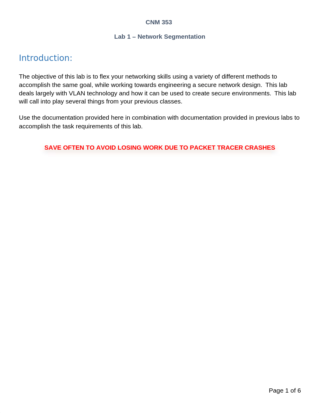 CNM 353 Lab 1 Guide - Network Segmentation.docx_dzuqboy3zv4_page1