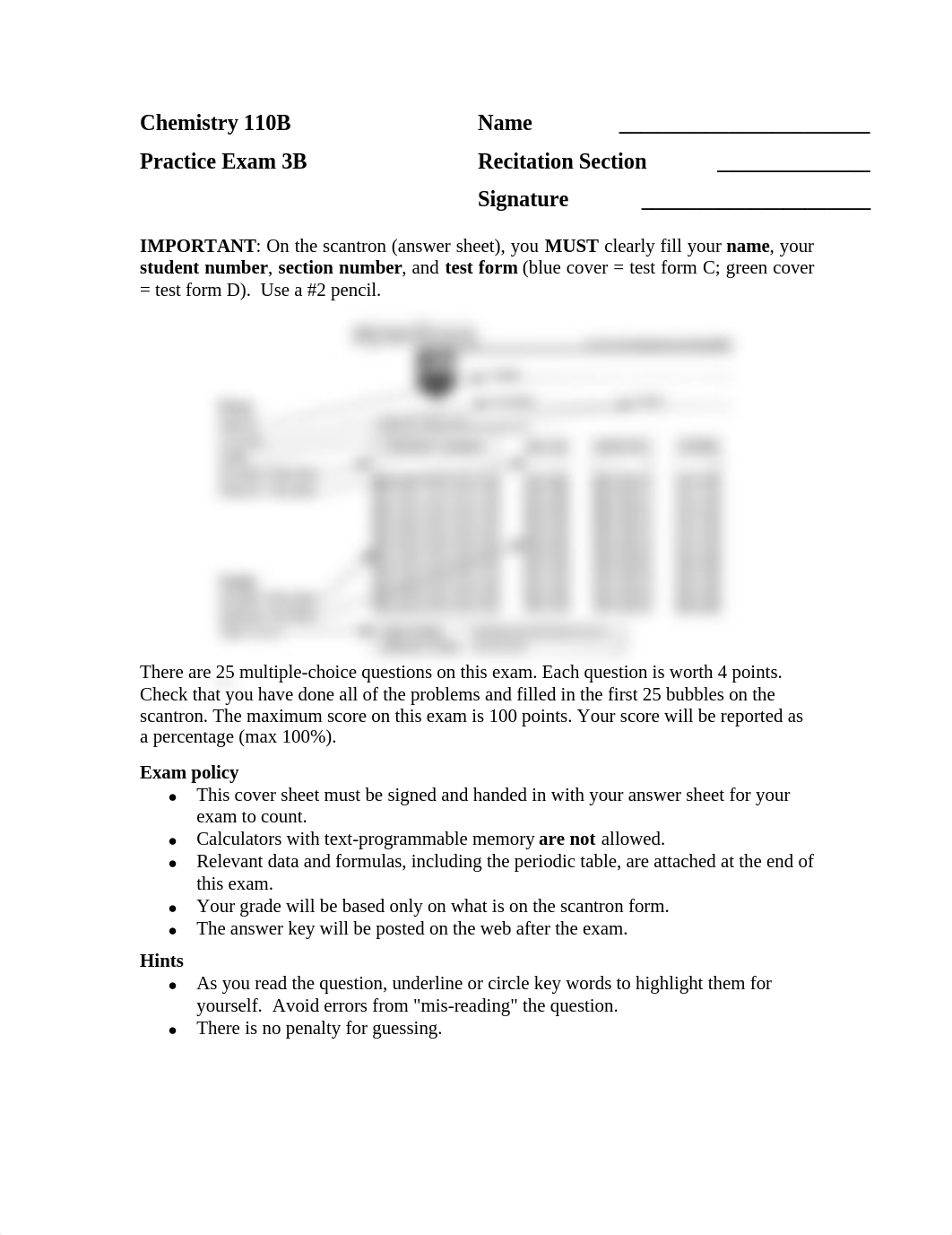 CHEM 110B - Practice Exam 3B.pdf_dzv29mo4gur_page1