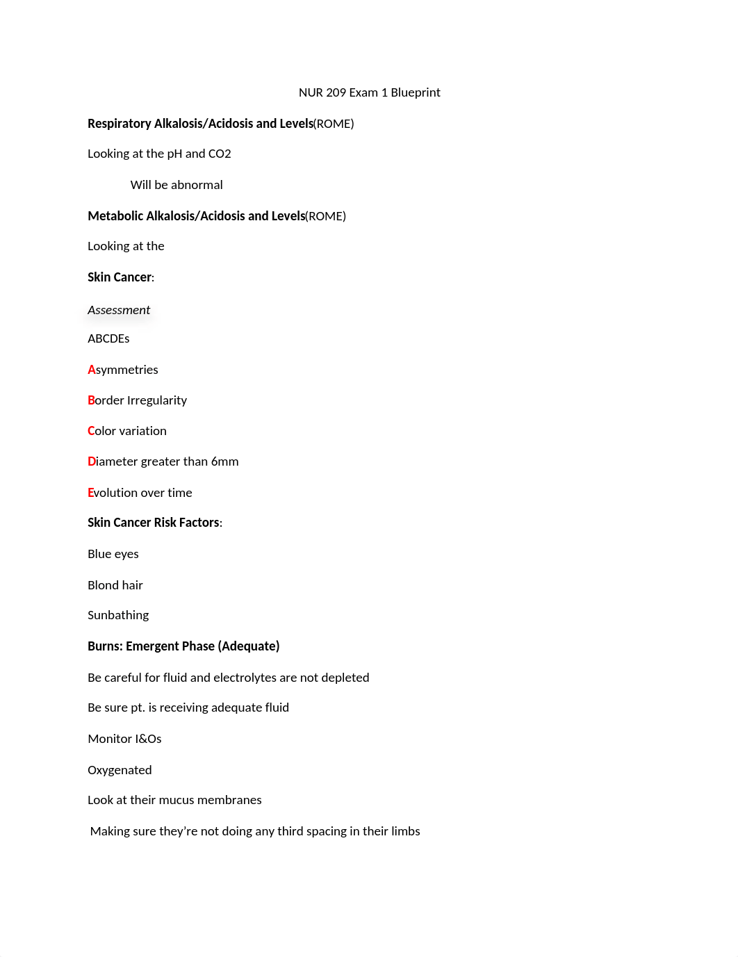 NUR 209 Exam 1_Blueprint.docx_dzvl2439orx_page1