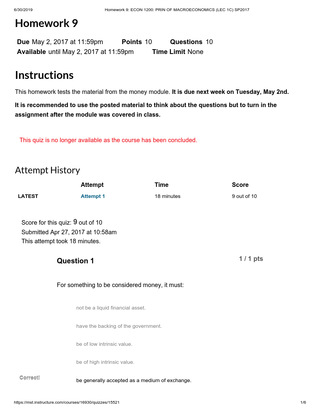 Homework 9_ ECON 1200_ PRIN OF MACROECONOMICS (LEC 1C) SP2017.pdf_dzvsmac4le6_page1