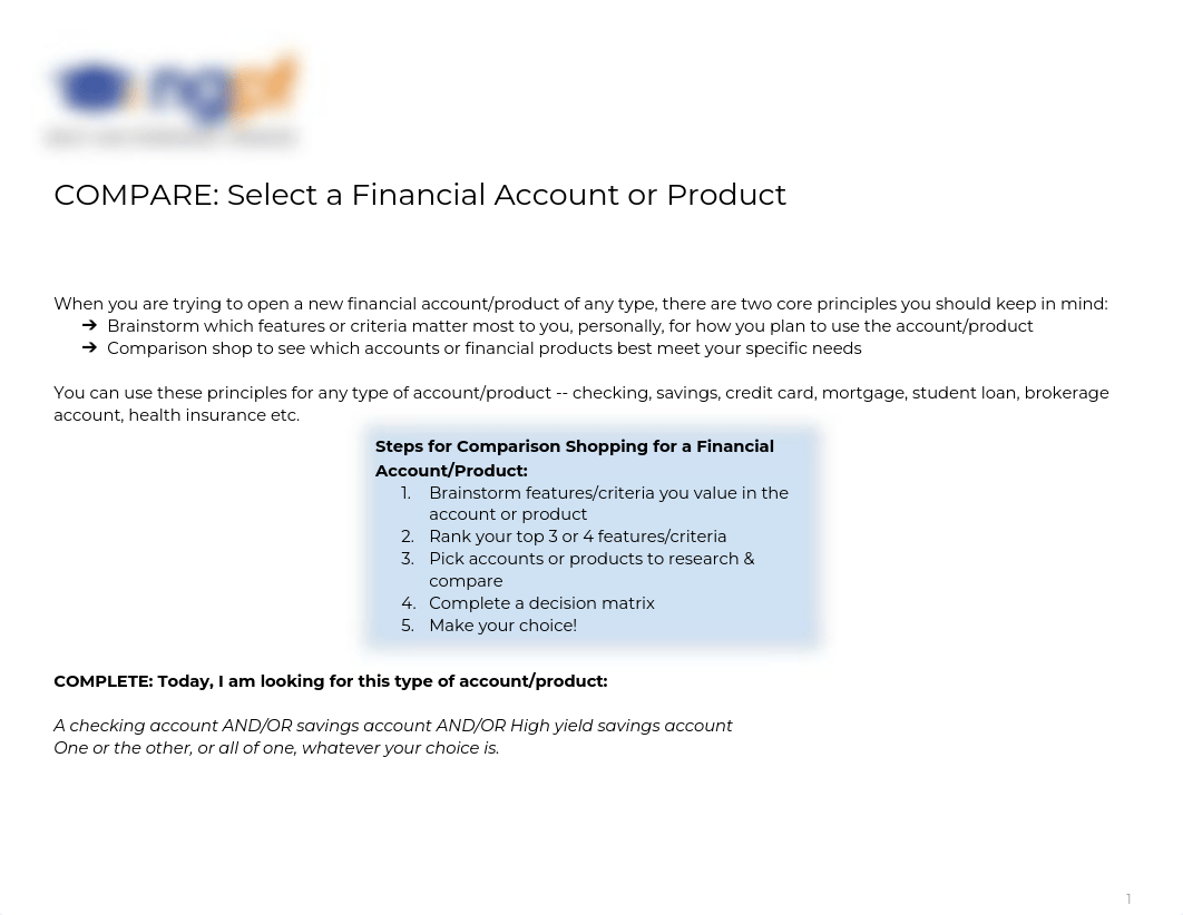 Copy of HW 3 COMPARE_ Select a Financial Account or Product.pdf_dzvt87ar0dm_page1