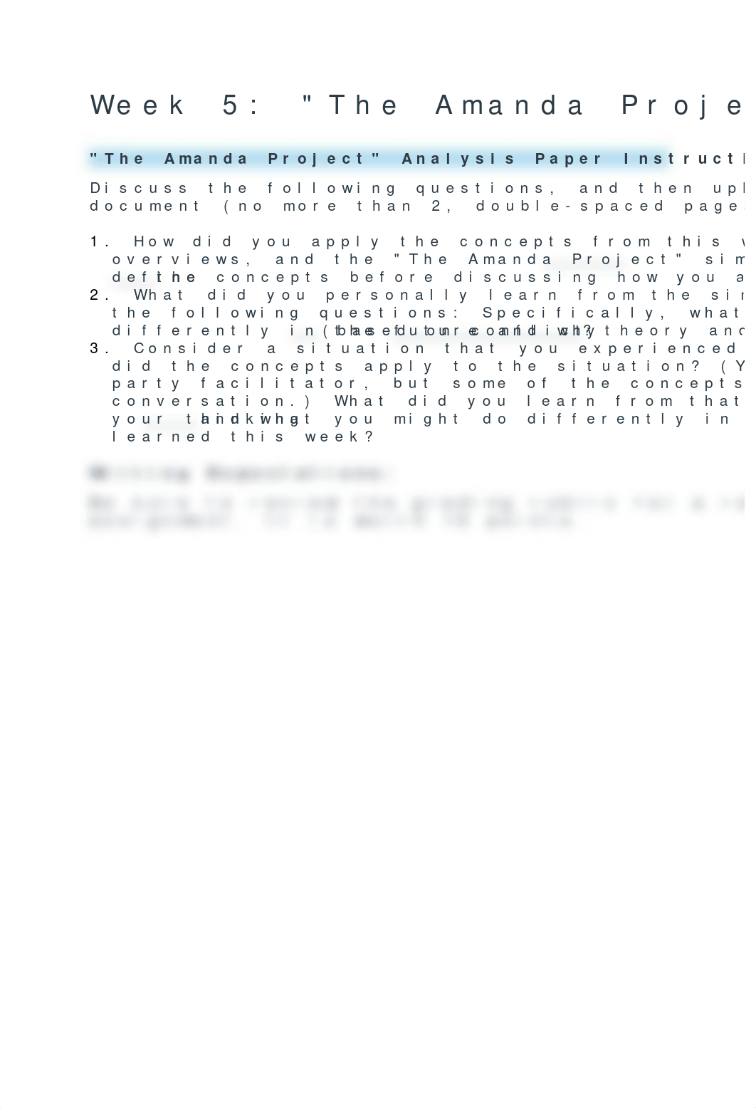 ORGL 374- Week 5 The Amanda Project Analysis Paper.docx_dzvuxe7siiz_page1