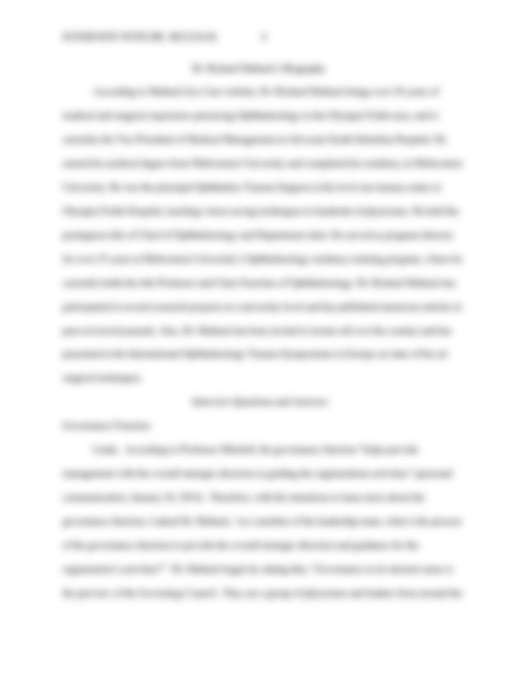 Coleman HLAD 4101 Interview paper Dr Multack Advocate South  Suburban Hospital (1).docx_dzw0o2rmg94_page4