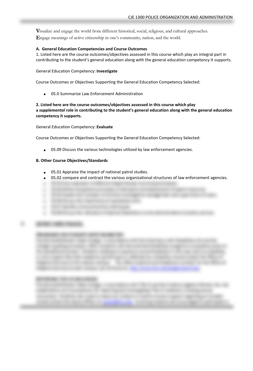 CJE 1300 Police Organization and Administration Syllabus DENTON Spring 2021.pdf_dzw3wnx04vx_page2