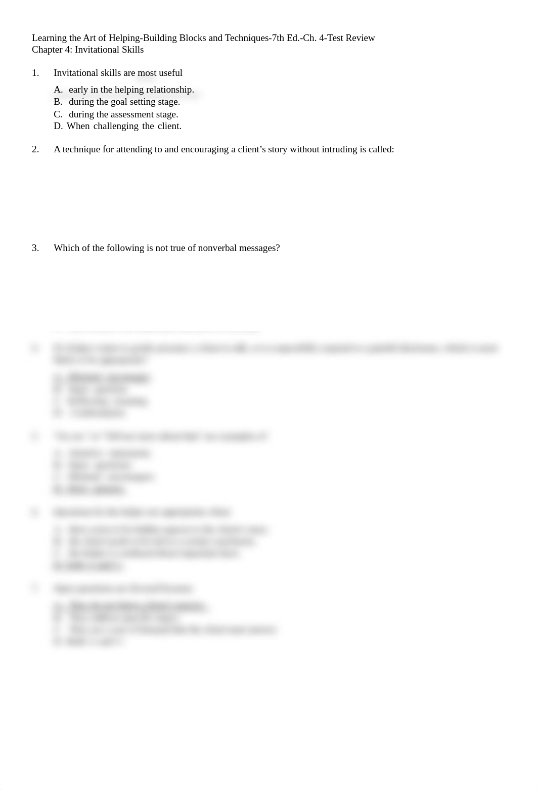 Learning the Art of Helping-Building Blocks and Techniques-7th Ed.-Ch. 4-Test Review.pdf_dzwcw2kv8w0_page1