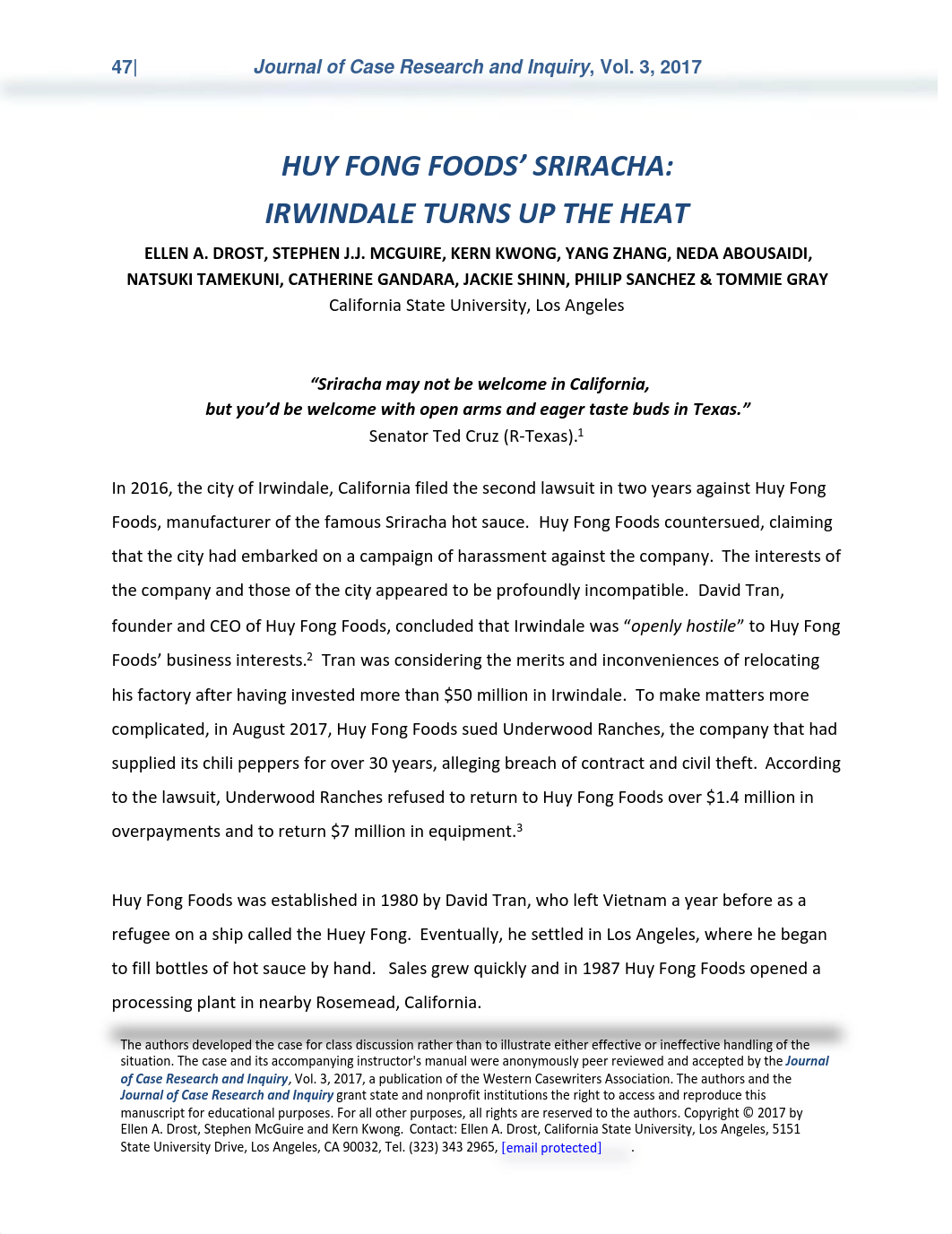 Huy Fong Foods Sriracha JCRI CASE.pdf_dzwd1eurfnz_page1