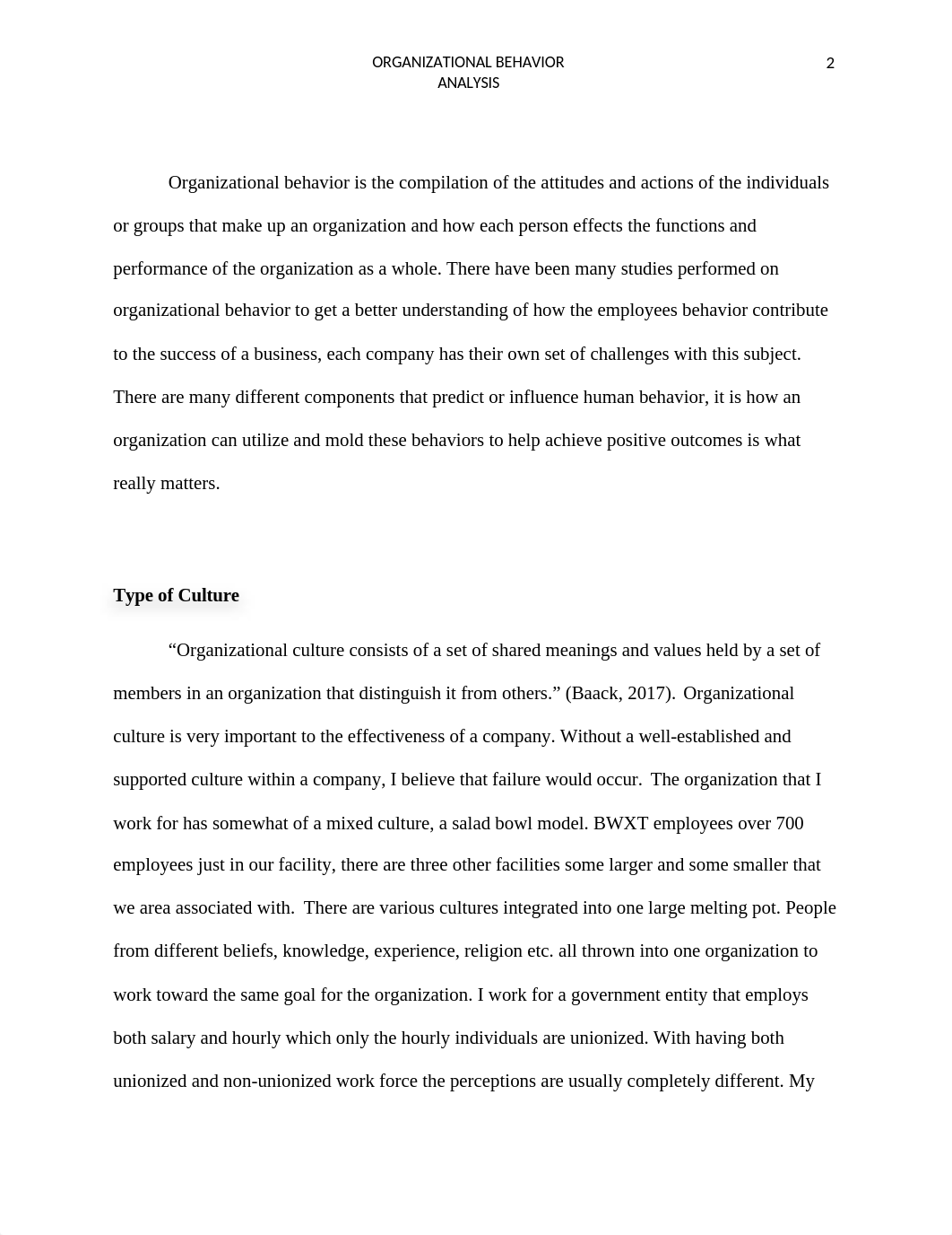 BUS 610 - Week 6 Assignment - Organizational Behavior Analysis.docx_dzwfjkeotuw_page2