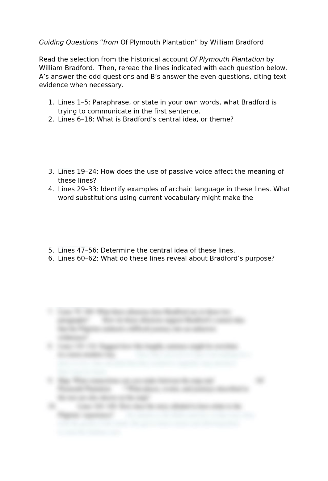 Copy of Guiding Questions for Of Plymouth Plantation_dzwoqwqnmui_page1