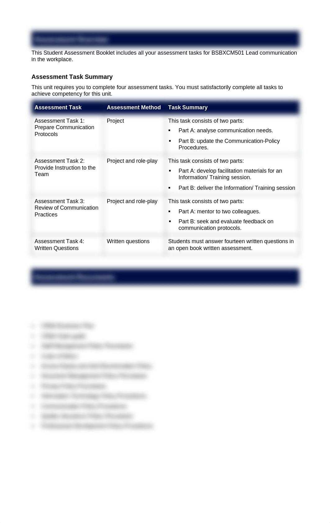 Raju_khatri_dahal_Lead Comm in the Workplace_Assessment Kit_BSBXCM501 Student Assessment Booklet (2)_dzwvvwwyw52_page3