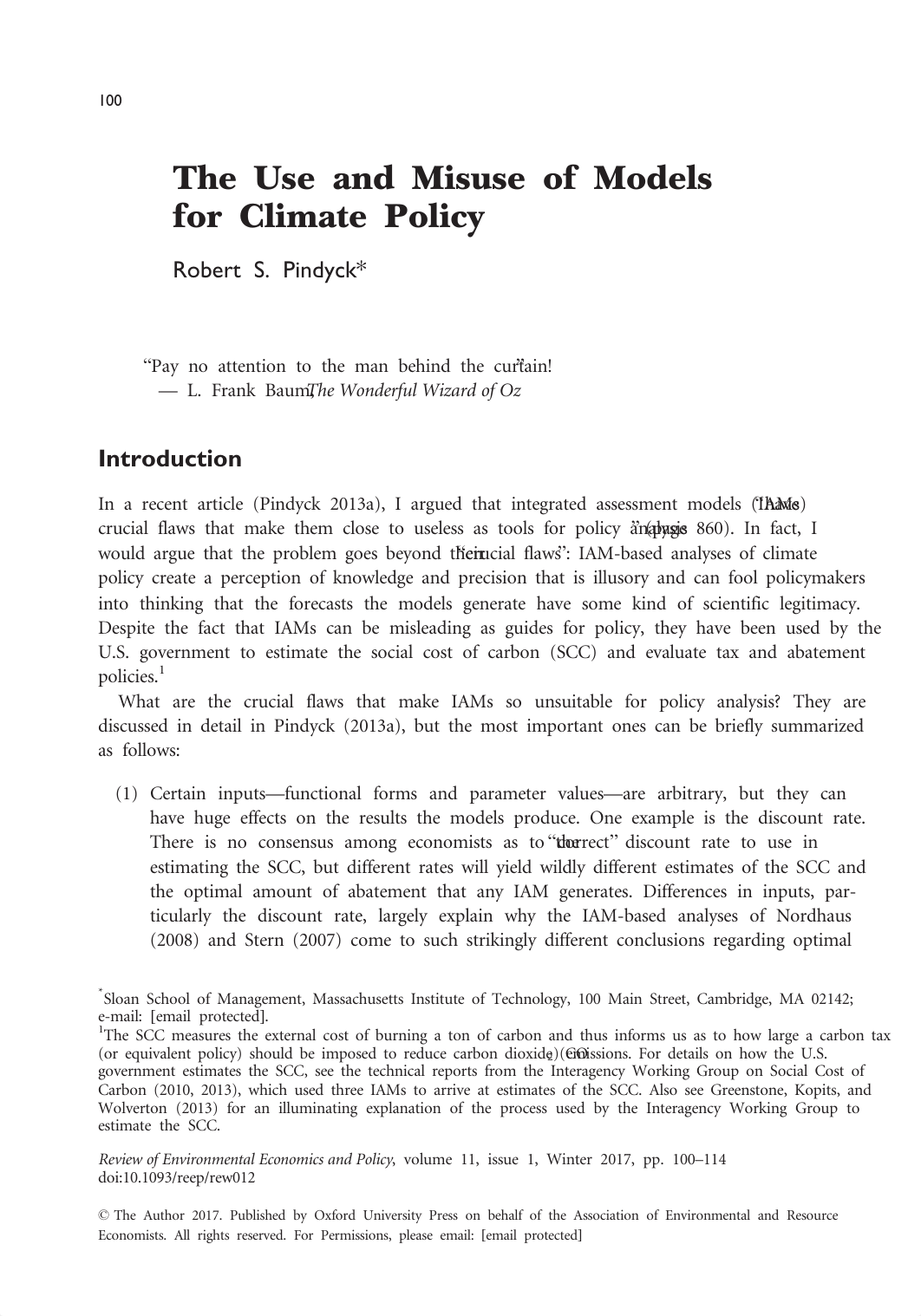 W1-Pindyick the use and misue of models for climate policy.pdf_dzx3n5vy2br_page1