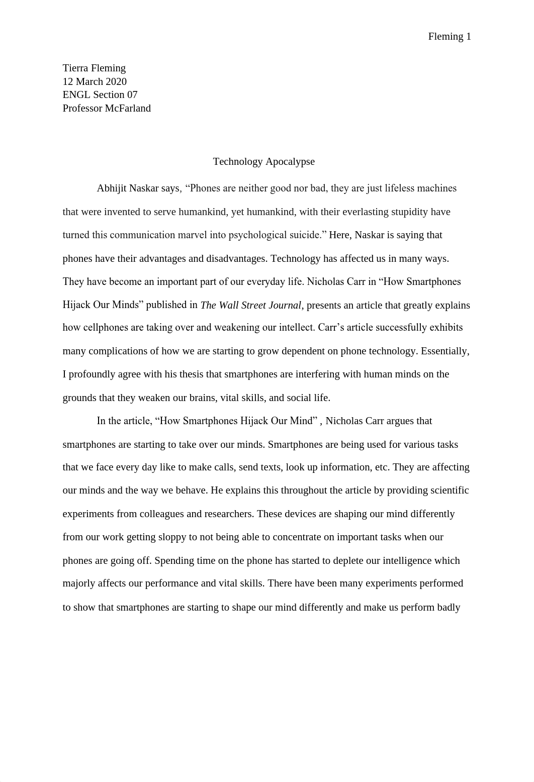 Essay 2- Carr's Article Response.pdf_dzxsna8n48y_page1