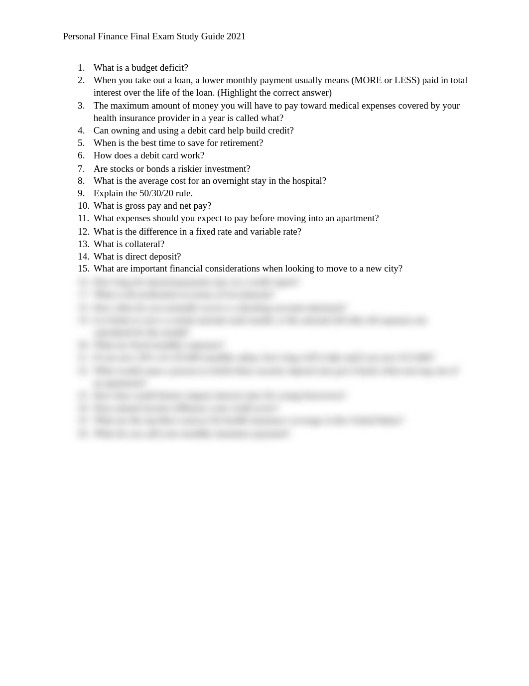 Personal Finance Final Exam Study Guide.docx_dzxwoomq37l_page1