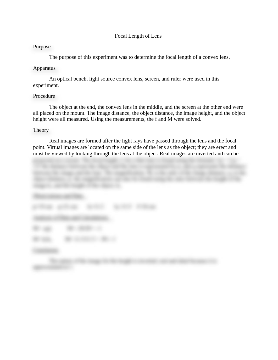 Focal Length of Convex Lens - Physics II.docx_dzxyy8gf9vm_page1