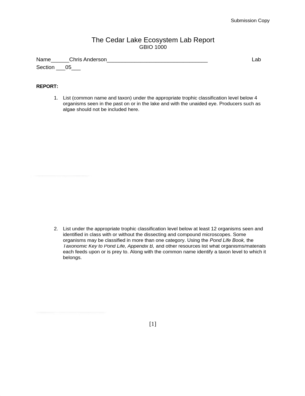 The Cedar Lake Ecosystem Lab Report_dzyaiszpksw_page1