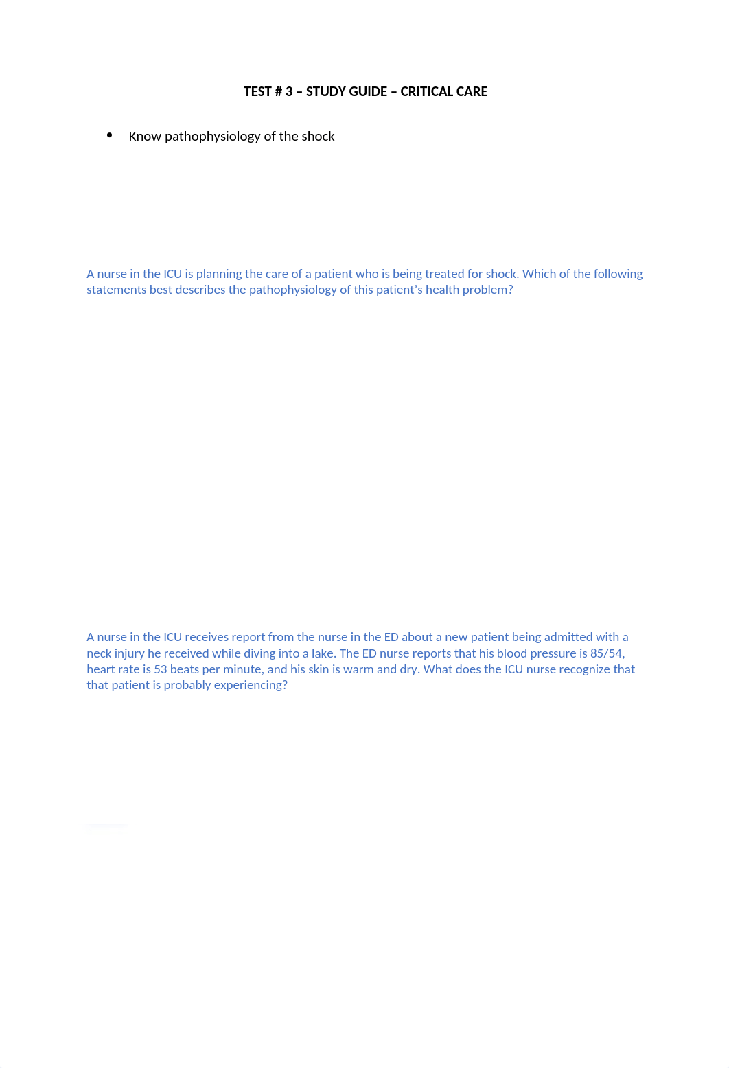STUDY GUIDE TEST # 3 - CRITICAL CARE (1).docx_dzyhozmyxfm_page1