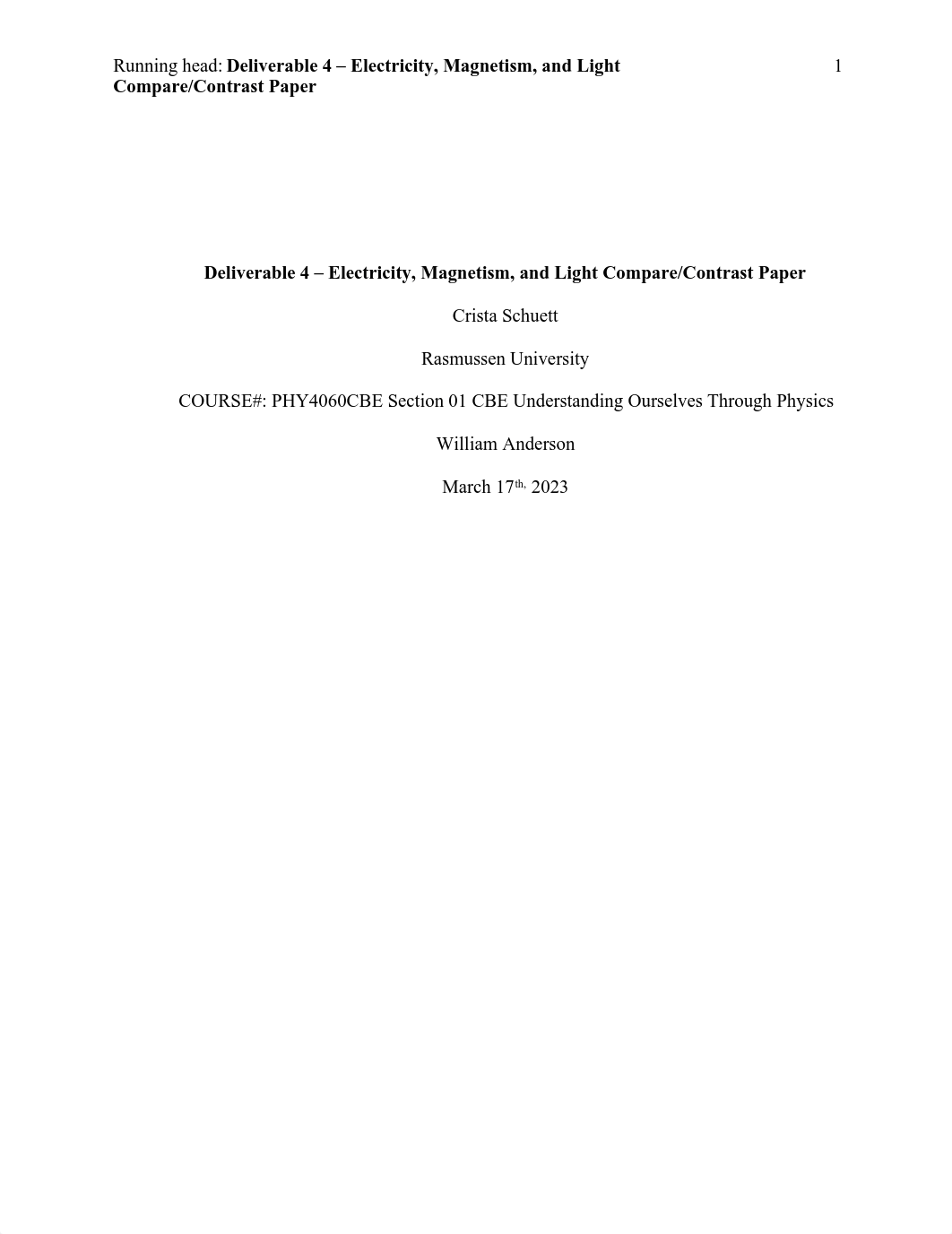 Deliverable 4 -Electricity,Magnetism,and Light Compare Contrast Paper.pdf_dzyjzix3i8x_page1