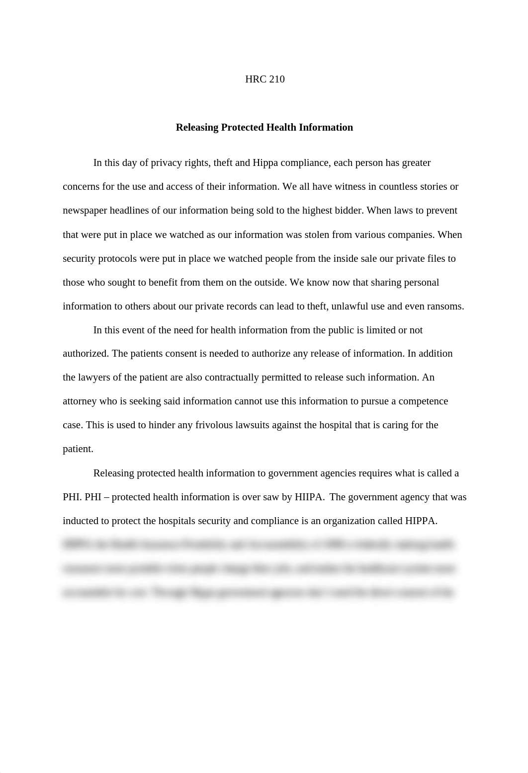 HCR 210 Week 8 Assignment - Releasing Protected Health Information_dzyvbygxqni_page1