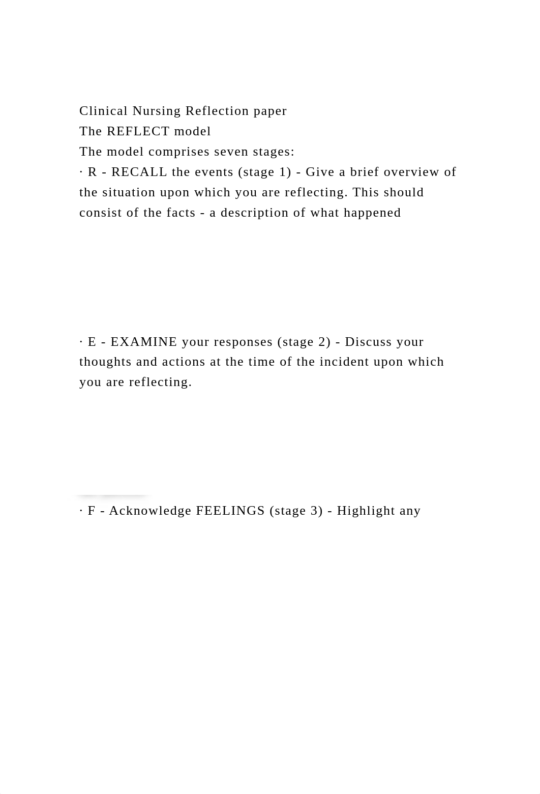 Clinical Nursing Reflection paperThe REFLECT modelThe model co.docx_dzz3wfdsnq9_page2