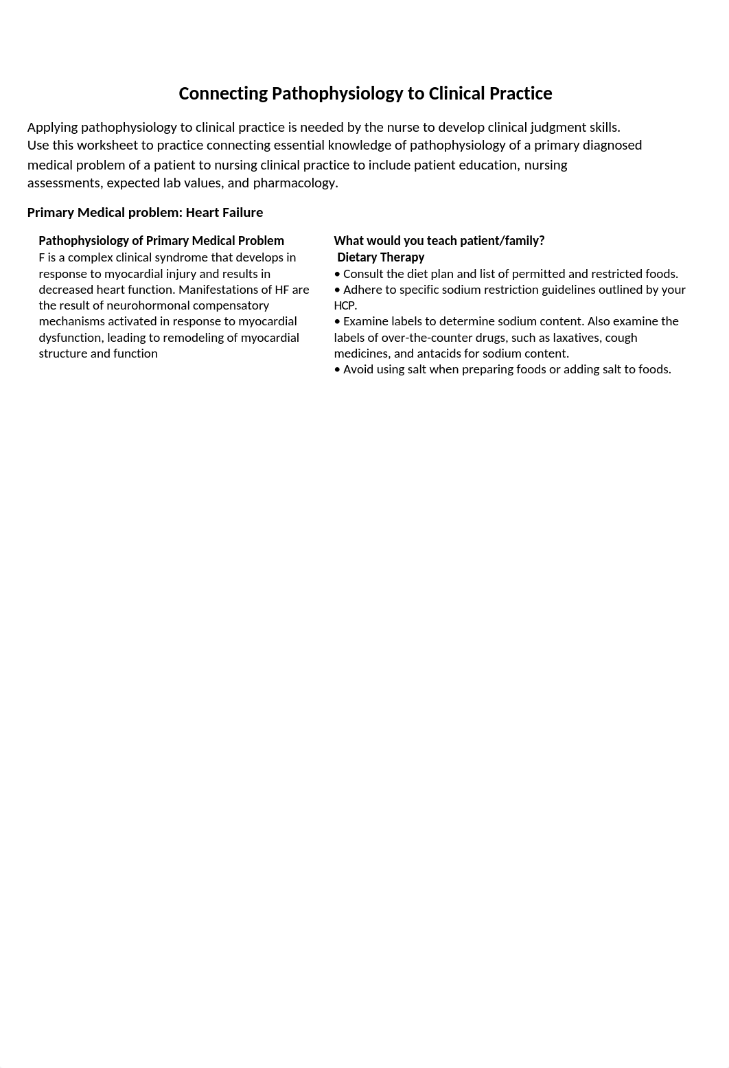 Connecting Pathophysiology to Clinical Practice_Heart Failure.docx_dzz7v63q9g1_page1