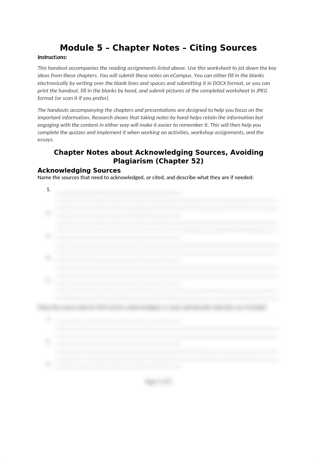 2021SP-ENGL-1301-Chapter 52_54-Acknowledging Sources_Avoiding Plagiarism_MLA Style(1).docx_dzzmoxpdo83_page1