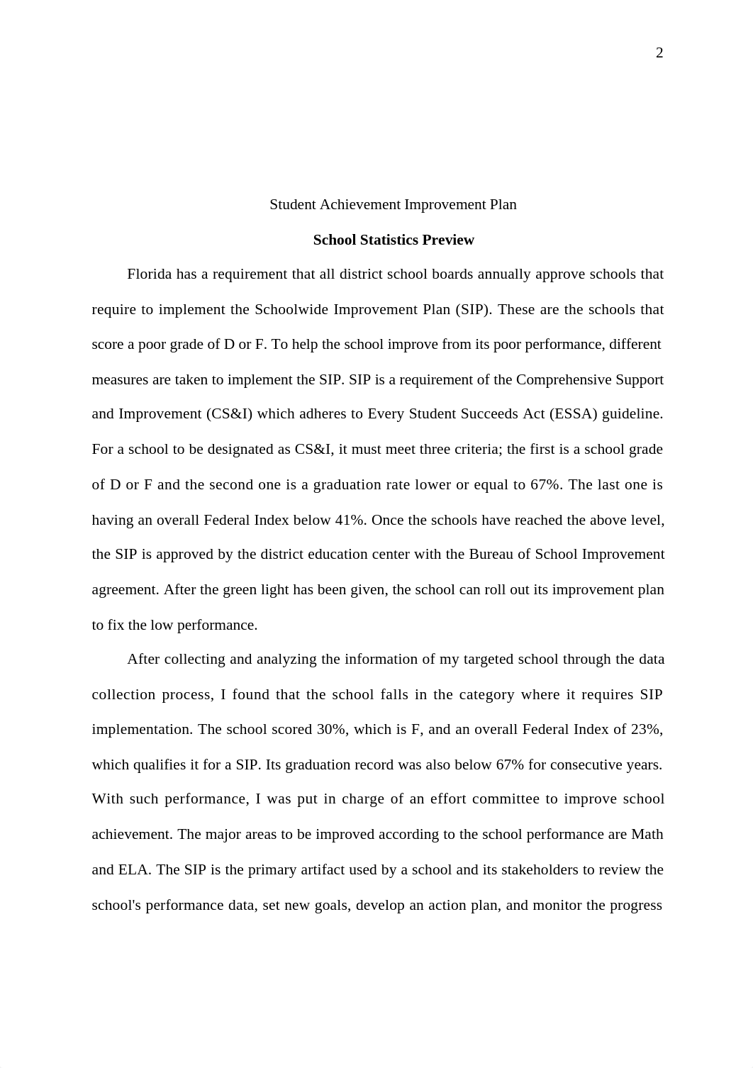 Student Achievement Improvement Plan EDL 626 ^N.docx_dzzrgmzngmn_page2